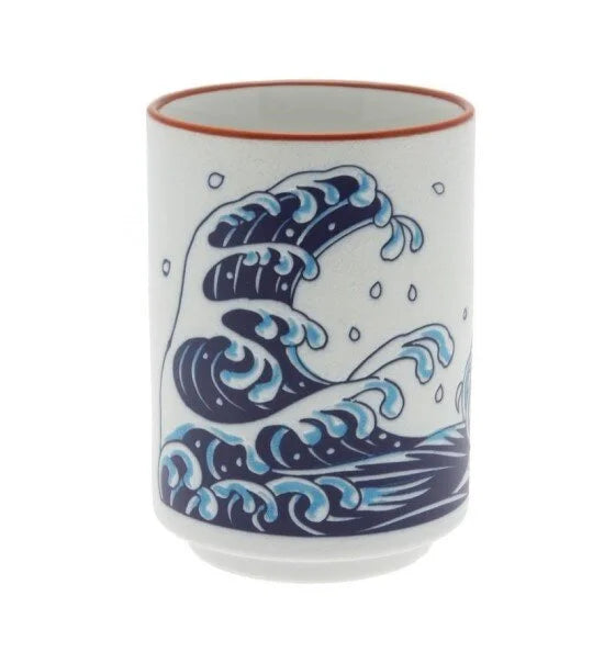 8 oz. Red Sea Bream &amp; Wave Tea Cup