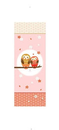 Cotton Tenugui Owls 35.5" x 13.25"