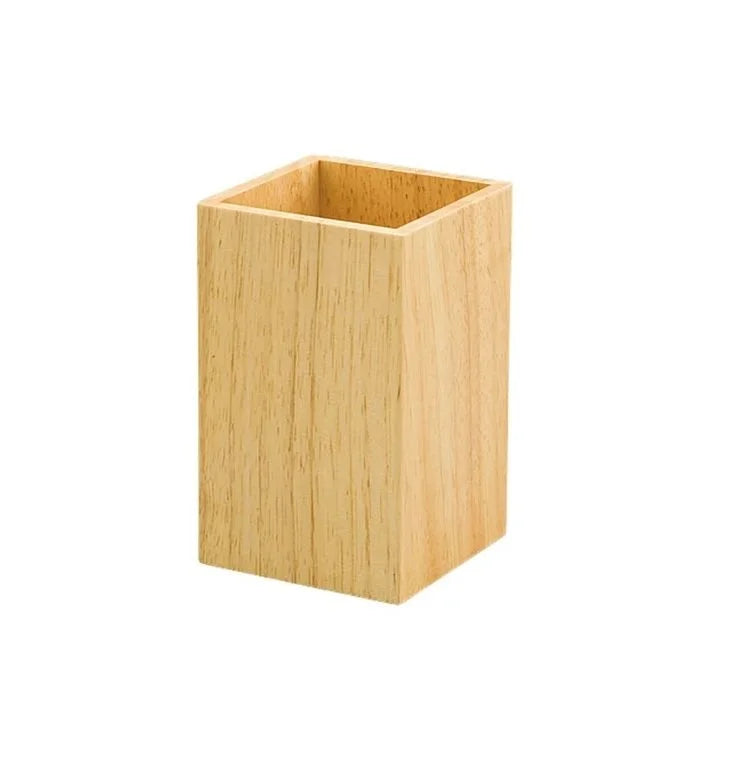Beechwood Wooden Chopstick/Pen Container