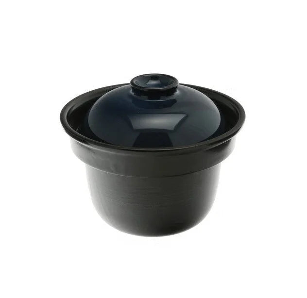 8.5" Black and Dark Blue Rice Pot