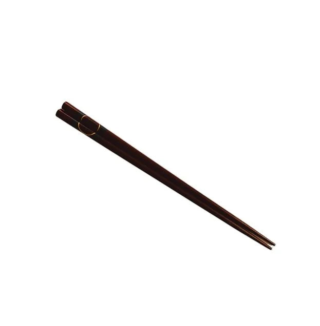 9" Wooden Chopsticks Maroon w/Blue & Gold