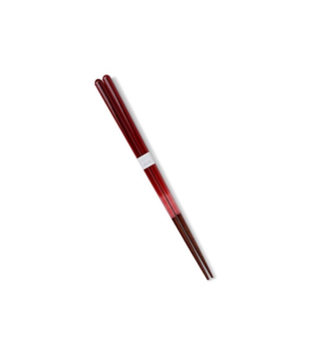 9" Ombre Red Wooden Chopsticks