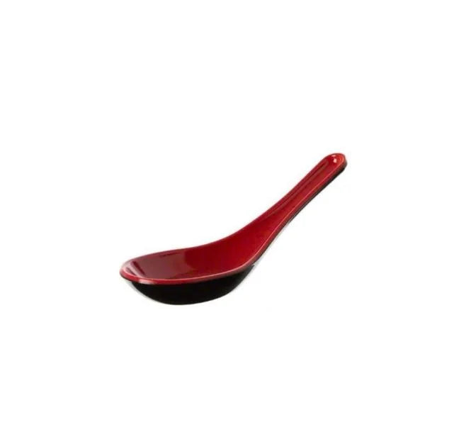One Dozen 5.5" Red & Black Melamine Lenge