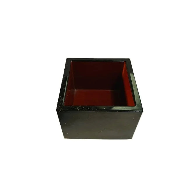 Red & Black Plastic Sake Masu