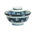6.25" Bowl w/Lid Blue/White Made In Japan