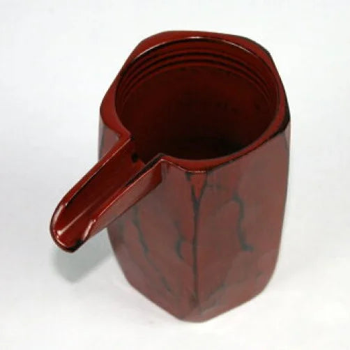 Natural Wood w/Lacquer Negoro Design Sake Pourer