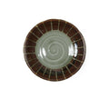 3" Sauce Dish Green & Brown