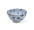 4.25" Rice Bowl Blue & White Geometric
