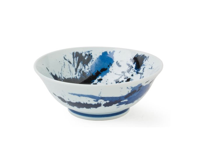 7.75" Bowl Blue & White Sumi