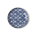 8.5" Round Plate Aizome Hishi