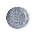 8.5" Round Plate Aizome Mums