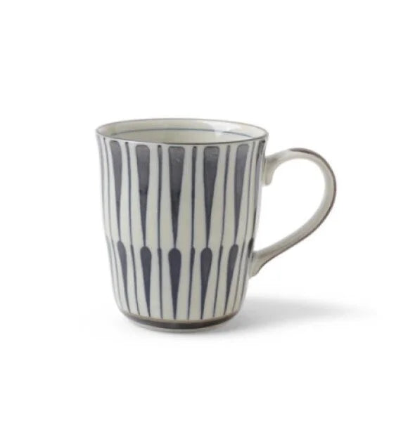 8 Ounce Mug Blue Geometric Design