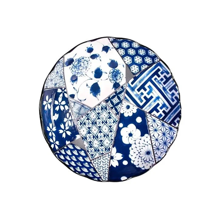8.3" Shallow Bowl Aoi Yuzen