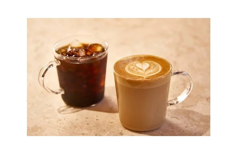 Set Of Two 10.14 oz. Mugs Heat Proof Glass