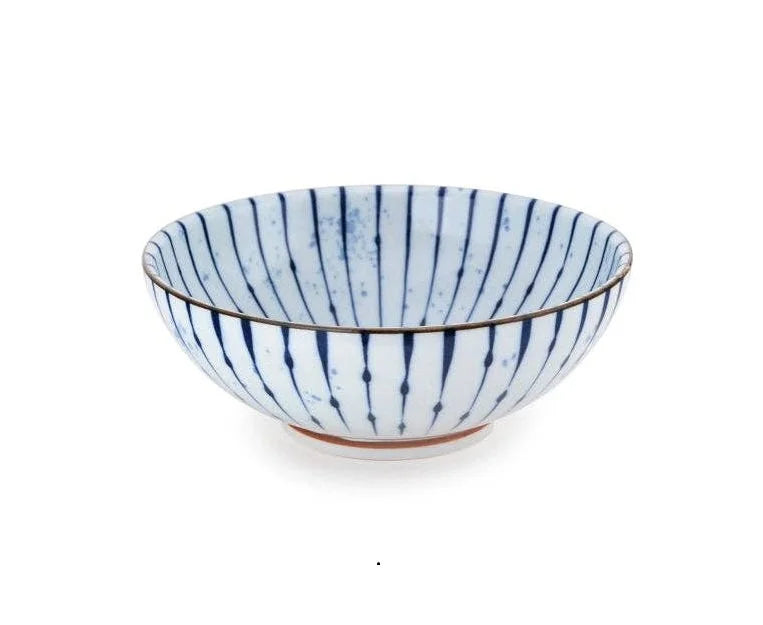 8.5" Ramen Bowl Blue & White