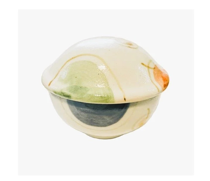 Colorful Oval Chawanmushi/Lidded Bowl