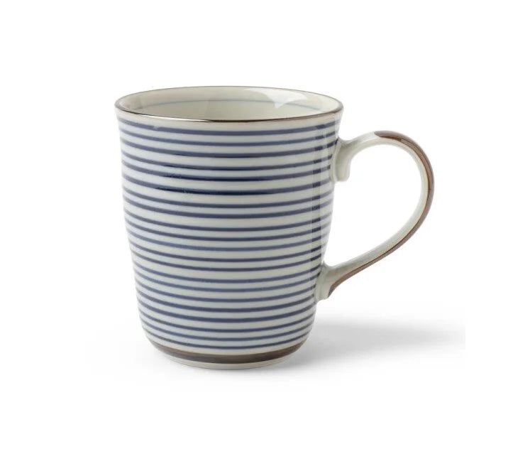 8 Ounce Mug Blue Stripes