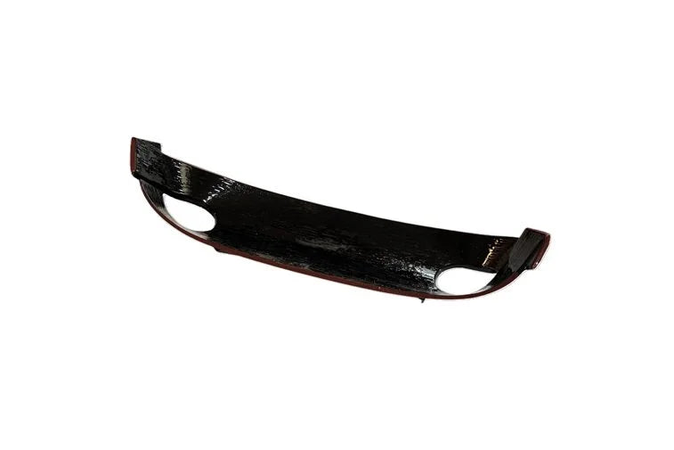 7" Black w/Red Trim Plastic Oshibori Tray