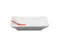 3.75: x 2.5" White Rectangular Sauce Dish