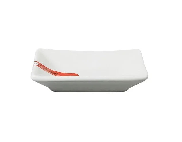 3.75: x 2.5" White Rectangular Sauce Dish