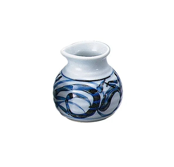 6 Ounce Blue & White Soba Sauce Dispenser